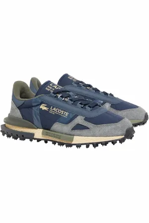 Lacoste Sko, Herre, Blå, 41 EU, Nylon, Retro løbesko Elite stil