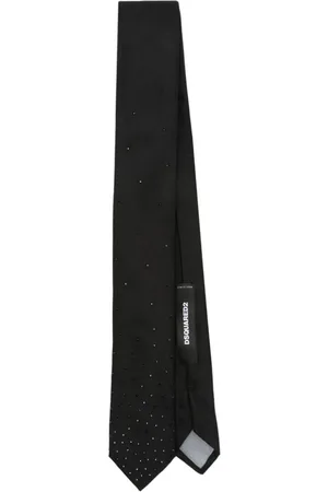 Dsquared2 Tilbehør, Herre, Sort, ONE SIZE, Strass Tie