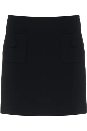 Max Mara Nederdel, Dame, Sort, S, Polyester, Pagine Short Skirt