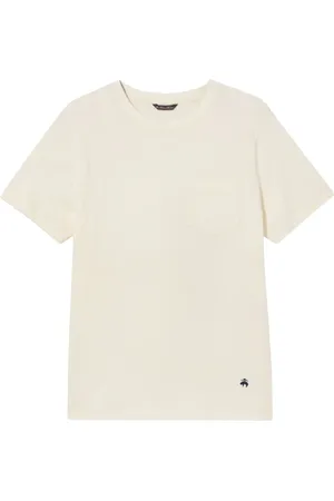 Brooks Brothers Top, Herre, Hvid, 3XL, Bomuld, Cotton Pocket T-Shirt
