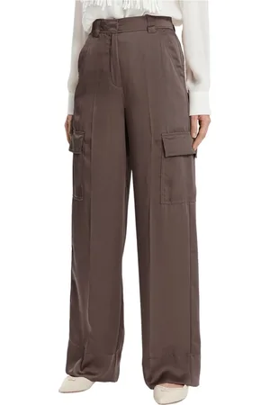 MARELLA Bukser, Dame, Brun, XS, Polyester, Wide Bukser