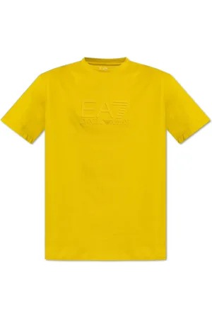 EA7 Top, Herre, Grøn, XL, Bomuld, Visibility Cotton Crew-Neck T-Shirt