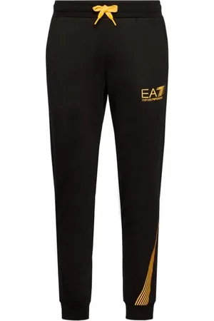 EA7 Bukser, Herre, Gul, 2XL, Bomuld, Sporty Tracksuit Sæt