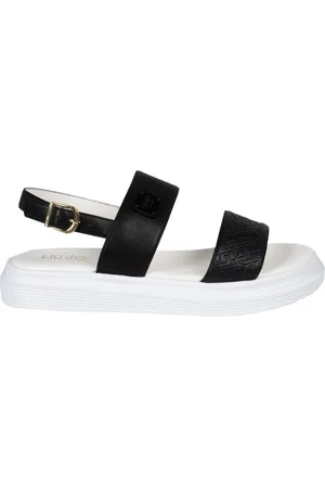 Liu Jo Sko, Dame, Sort, 38 EU, Uld, Stilfulde Sandaler med Spænde