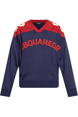 Dsquared2 Sweathshirts & Hoodies, Herre, Blå, XL, Bomuld, Sweatshirts & Hoodies