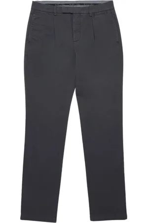 Brooks Brothers Bukser, Herre, Grå, W32, Bomuld, Cotton Twill Slack Pants