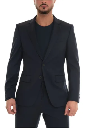 HUGO BOSS Jakke, Herre, Blå, S, Uld, H-Huge Uldjakke