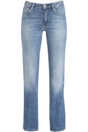 Guess Jeans, Dame, Blå, W24, Bomuld, Straight Jeans