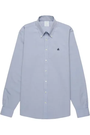 Brooks Brothers Skjorte, Herre, Blå, S, Bomuld, Milano Fit Non-Iron Button Down Dress Skjorte