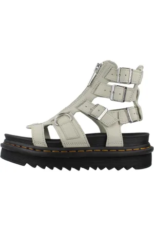 Dr. Martens Sko, Dame, Grøn, 40 EU, Casual Flade Sandaler