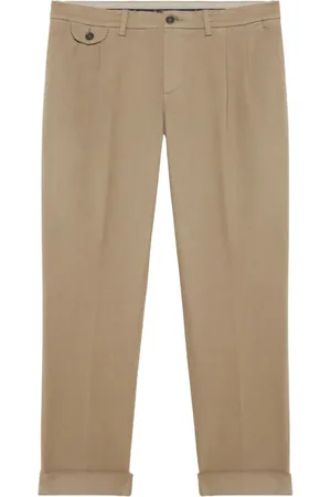 Brooks Brothers Bukser, Herre, Grøn, W34, Bomuld, Khaki Stretch Cotton Chinos