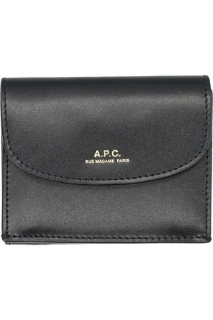 A.P.C. Tilbehør, Dame, Sort, ONE SIZE, Uld, Geneve Trifold Wallet