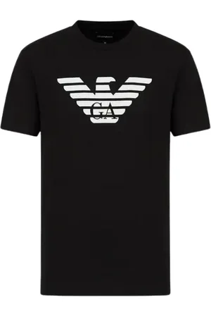 Emporio Armani Top, Herre, Sort, L, Bomuld, Basic T-Shirt