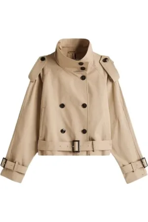 Tommy Hilfiger Frakke, Dame, , L, Bomuld, Kort Regn Trench Coat