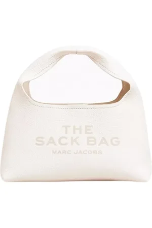 Marc Jacobs Taske, Dame, Hvid, ONE SIZE, Læder, Kornet Læder Mini Sæk Håndtaske