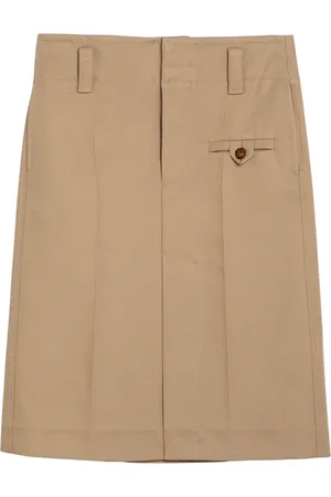 Bottega Veneta Nederdel, Dame, , 2XS, Bomuld, Elegant Pencil Skirt