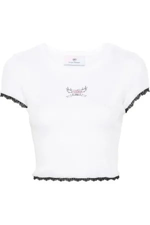 Chiara Ferragni Top, Dame, Hvid, XS, Bomuld, Top