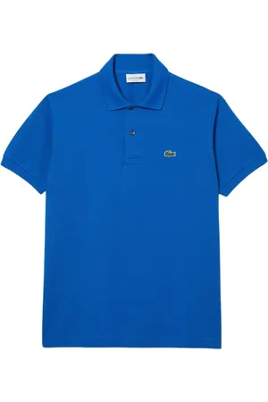 Lacoste Top, Herre, Blå, L, Bomuld, Klassisk bomulds polo shirt