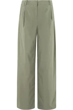 K-Way Bukser, Dame, Grøn, S, Polyester, Peach Wide Leg Pants