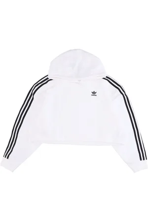 adidas Sweathshirts & Hoodies, Dame, Hvid, XL, Bomuld, Short Hættetrøje