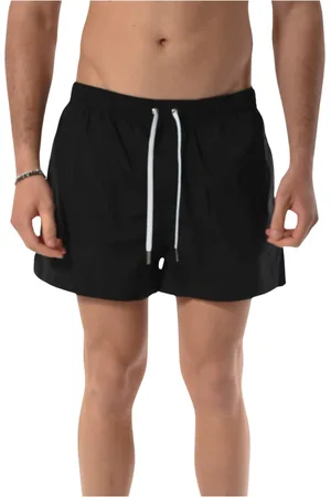 Dsquared2 Badetøj, Herre, Sort, S, Badeshorts med snøre i taljen