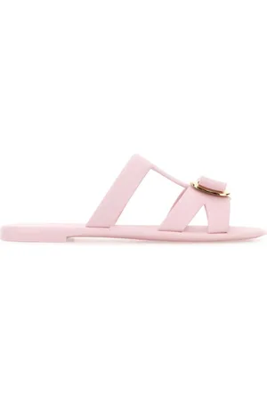 Salvatore Ferragamo Sko, Dame, Lyserød, 38 EU, Pastel Rubber Lilou Slippers