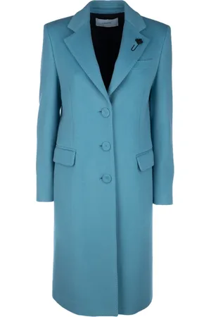 LARDINI Frakke, Dame, Blå, S, Uld, Cappotti Coat