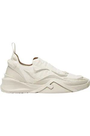 Fendi Sko, Herre, Hvid, 41 EU, Uld, Stilfulde Sneakers