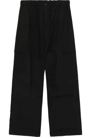 Comme des Garçons Bukser, Herre, Sort, S, Bomuld, Wide Leg Bukser