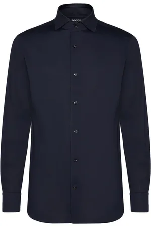 Boggi Milano Skjorte, Herre, Blå, S, Bomuld, Regular Fit Japanese Jersey Polo Shirt