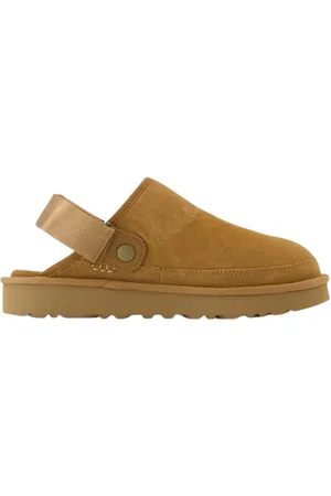 UGG Sko, Herre, , 43 EU, Læder, Shearling Træsko Sandaler - Læder - Brun