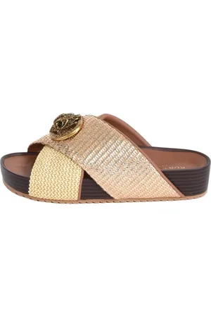 Kurt Geiger Sko, Dame, Gul, 36 EU, Lave Chelsea Cross Strap Sandaler
