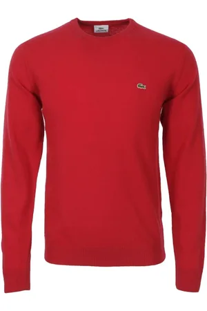Lacoste Strik, Herre, Rød, S, Bomuld, Crewneck Sweater