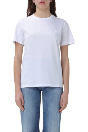 Dondup Top, Dame, Hvid, S, Bomuld, Klassisk T-shirt