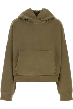 Entire Studios Sweathshirts & Hoodies, Herre, Grøn, S, Bomuld, Oversized armygrøn bomuldssweatshirt