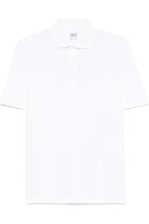 FEDELI Top, Herre, Hvid, L, Tyl, Piqué Polo Shirt