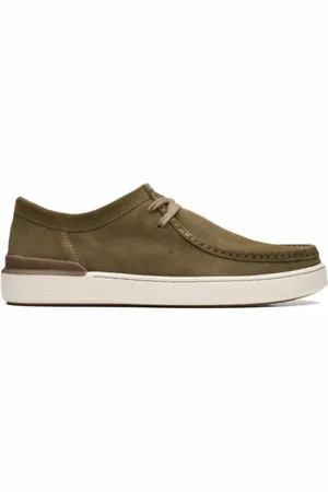 Clarks Sko, Herre, Grøn, 40 1/2 EU, Tyl, Wallabee Style Sneaker