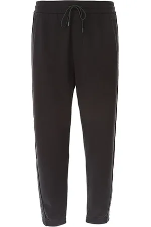 Emporio Armani Bukser, Herre, Sort, XS, Uld, Stilfulde Bukser