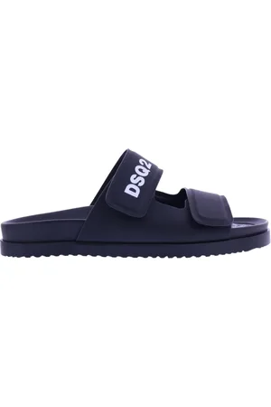 Dsquared2 Sko, Herre, Sort, 41 EU, Læder, Logo Sandaler