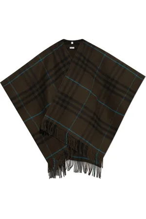 Burberry Jakke, Dame, Flerfarvet, ONE SIZE, Uld, Uldponcho
