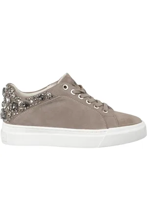 Alma en Pena Sko, Dame, Brun, 37 EU, Rhinestone sneakers