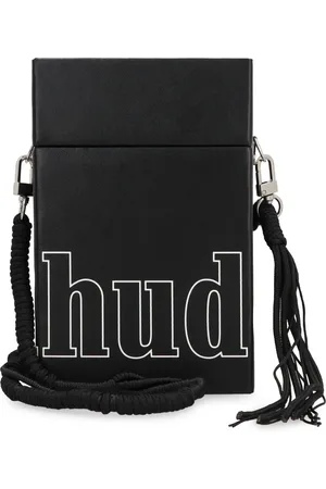 Rhude Taske, Herre, Sort, ONE SIZE, Uld, Stilfuld Crossbody Taske med Klapslukning