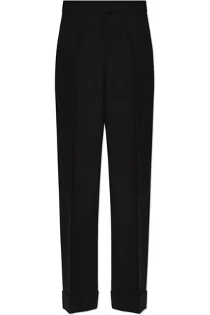 Salvatore Ferragamo Bukser, Dame, Sort, 2XS, Uld, Bukser med uldfinish