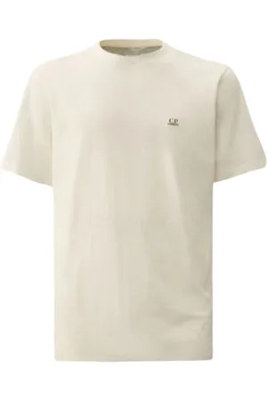 C.P. Company Top, Herre, Hvid, L, Bomuld, Premium Goggle T-shirt