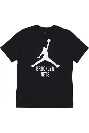 Jordan Top, Herre, Sort, L, Bomuld, Brooklyn Nets Basketball Tee Sort