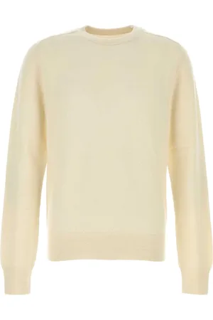 Maison Margiela Strik, Herre, , S, Uld, Elfenbensfarvet uldsweater