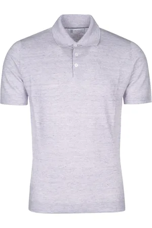 Brunello Cucinelli Top, Herre, Lilla, 2XL, Polo Strikvarer Kollektion