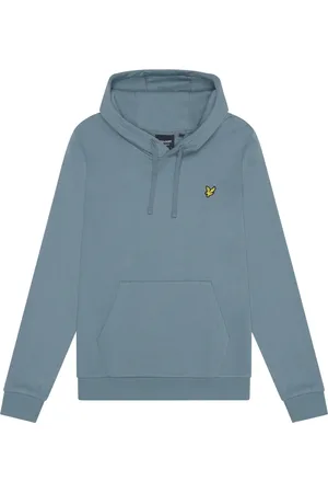 Lyle & Scott Sweathshirts & Hoodies, Herre, Blå, XL, Bomuld, Oversized Pullover Hættetrøje