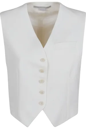 Stella McCartney Jakke, Dame, Hvid, XS, Uld, Uldblanding Vest
