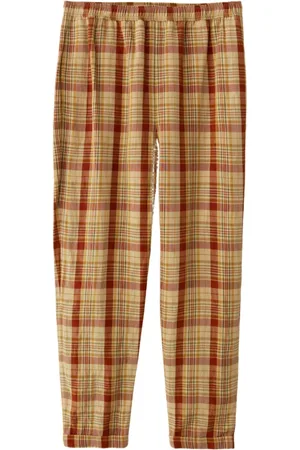 Acne Studios Bukser, Dame, Brun, M, Uld, Brune Gule Tartan Bukser
